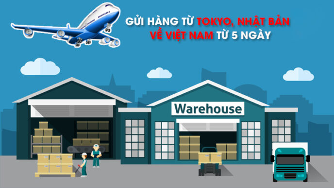 gui hang tu tokyo nhat ban ship ve viet nam tu 5 ngay