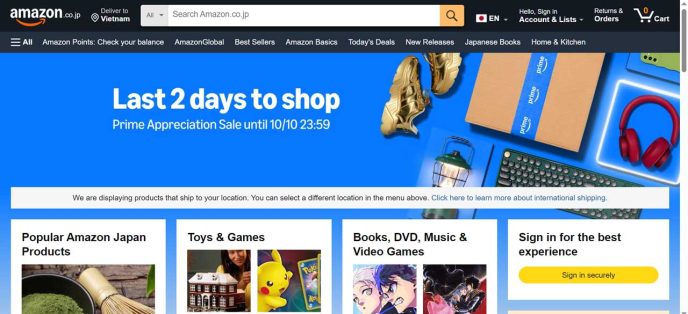 Amazon Nhật Bản