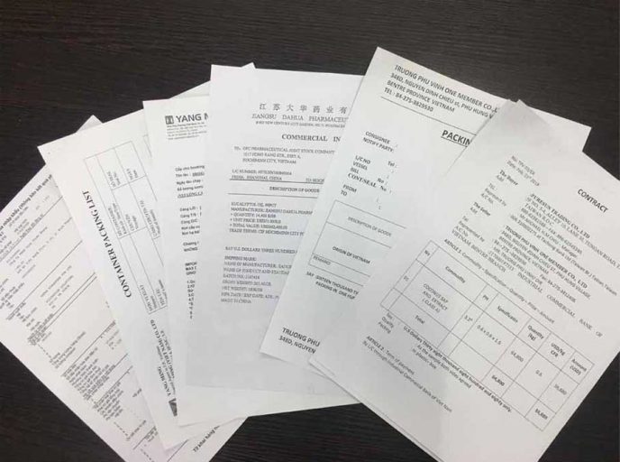 Chứng từ nhập khẩu máy rửa bát