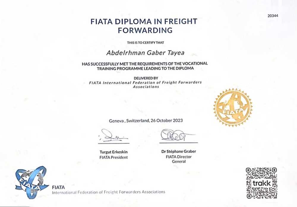 Chứng chỉ FIATA Diploma in Freight Forwarding
