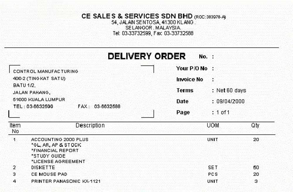 Delivery Order (Lệnh giao hàng)