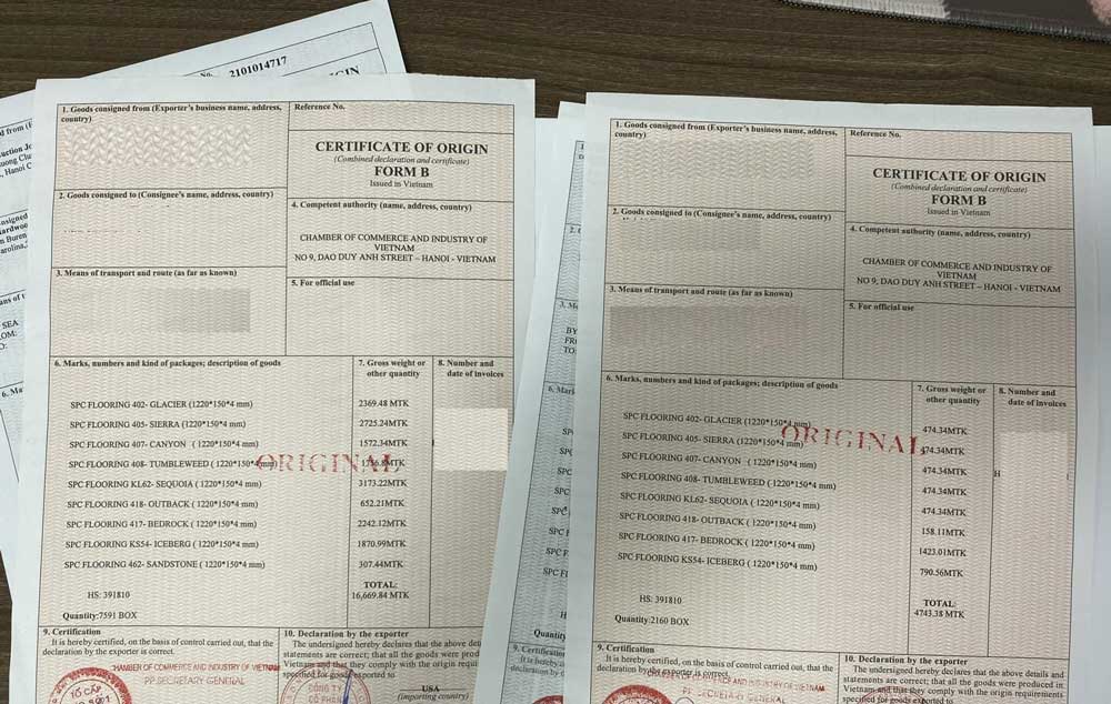 Giấy tờ CO Form B mà bạn cần lưu ý