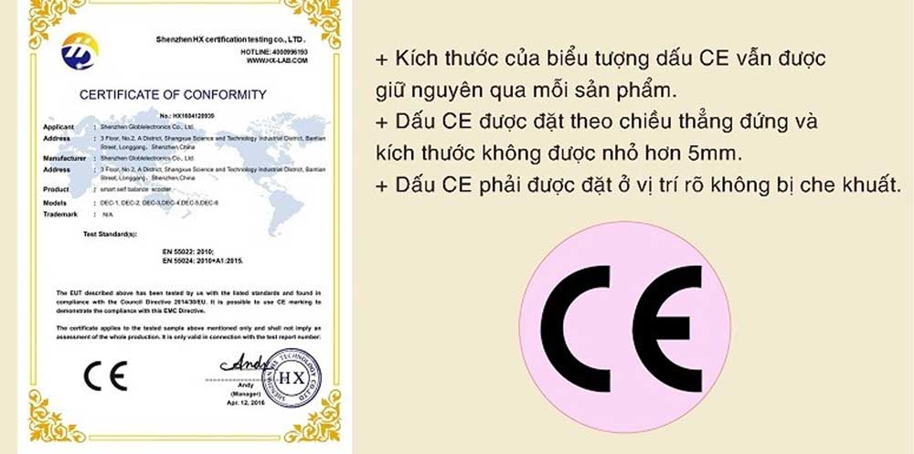 CE là gì? Chứng chỉ CE trong xuất nhập khẩu 2 Thông tin CE