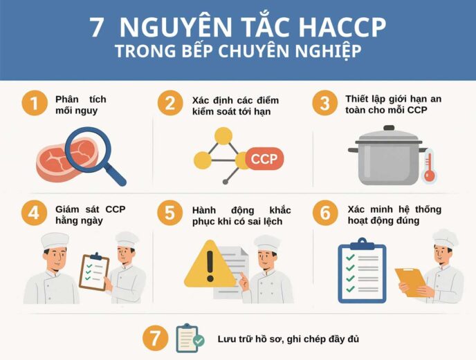 7 nguyên tắc HACCP