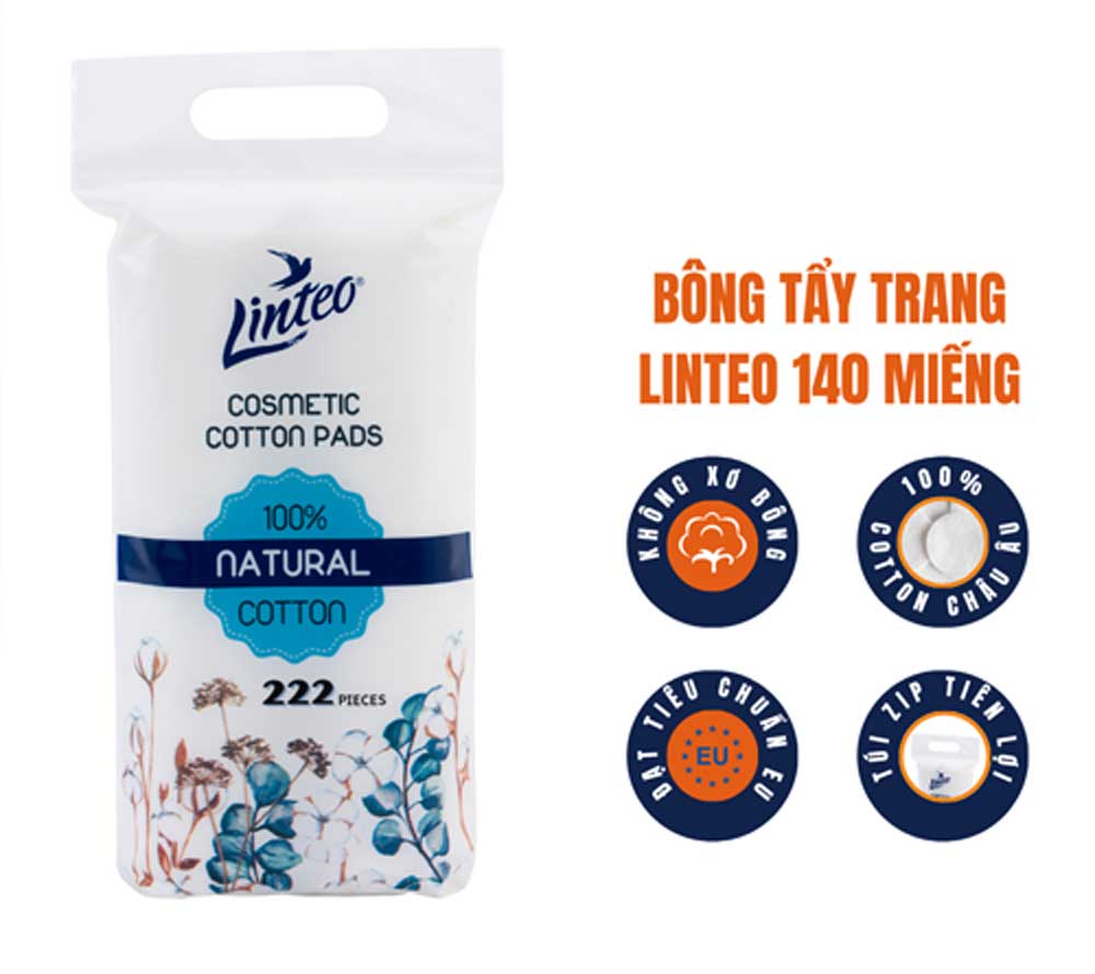 bông tẩy trang linteo Việt Nam