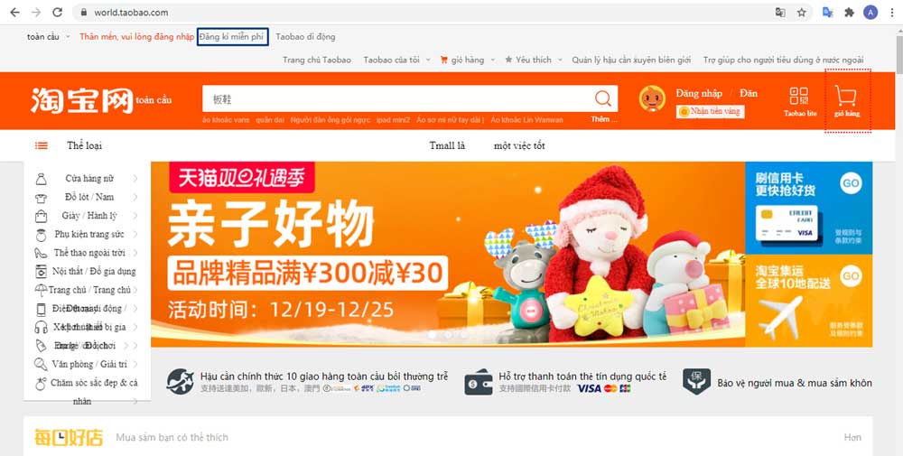 Cách mua hàng Taobao Tiếng Việt đơn giản, nhanh chóng nhất 3 Đăng ký tài khoản taobao