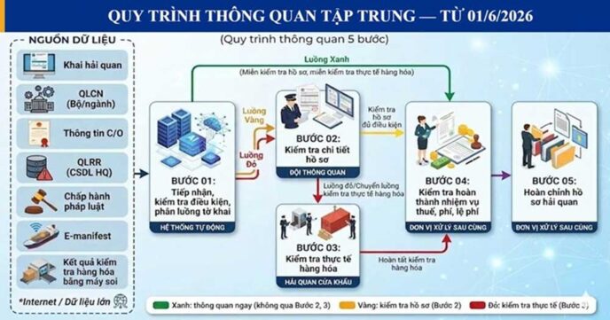 Quy trình thông quan tập trung
