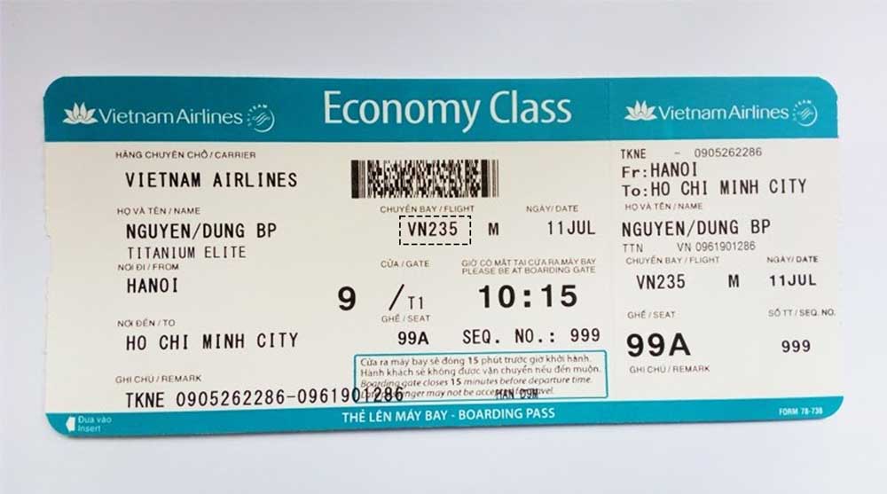 Flight No là gì? Số hiệu chuyến bay là gì? 1 Số hiệu chuyến bay